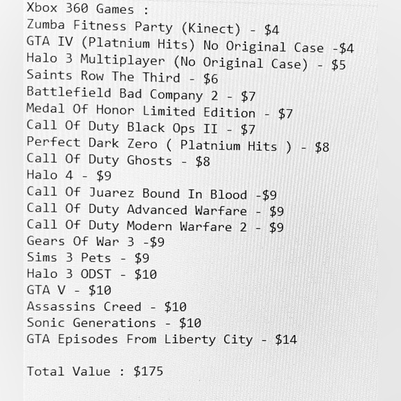 ***SOLD*** Xbox 360 Game Lot (21 Games!) - Picture 2 of 2